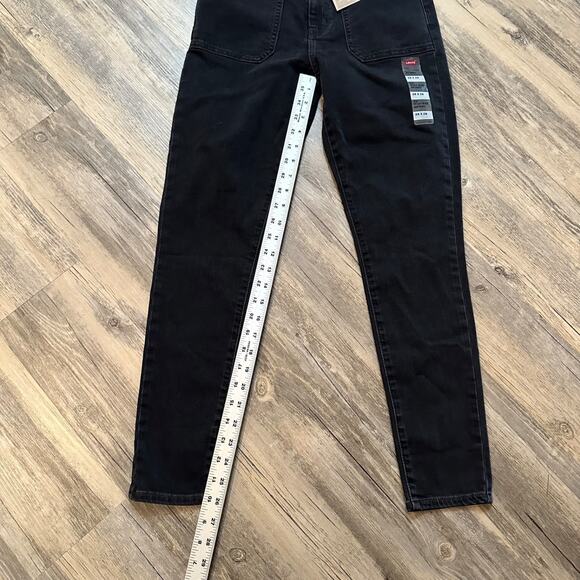 Levi’s 721 Utility High Rise Skinny Jeans Women’s 28x28 Black Stretch New - Picture 2 of 8